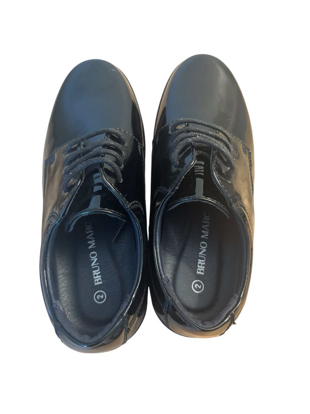 Bruno Marc Patent Oxford Dress Shoes - Picture 8 of 9